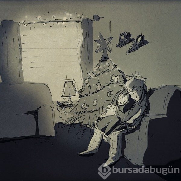 Bir adamın 365 gün boyunca karısı için çizdiği aşk dolu illüstrasyonlar