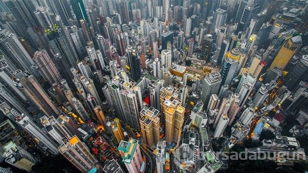 Biblo gibi sıralanmış yapılarıyla Hong Kong'dan 6 drone fotoğrafı
