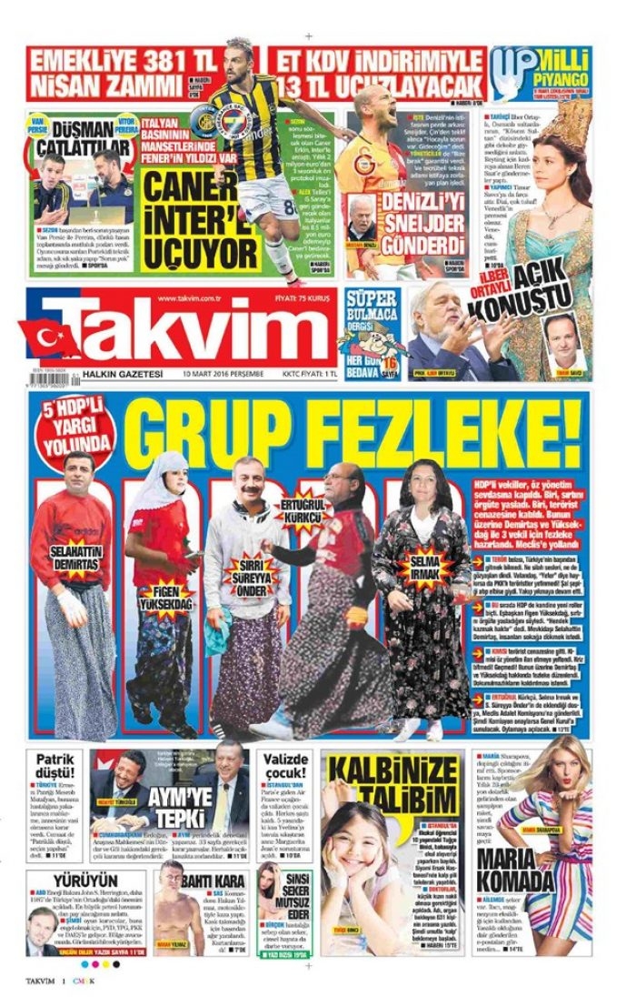 Günün gazete manşetleri 10 Mart 2016