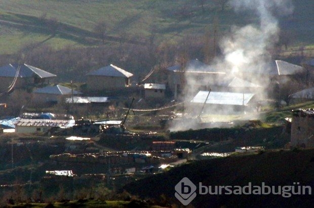 Derecik'te obüsler Balkaya Dağları'nda PKK hedeflerini vurdu