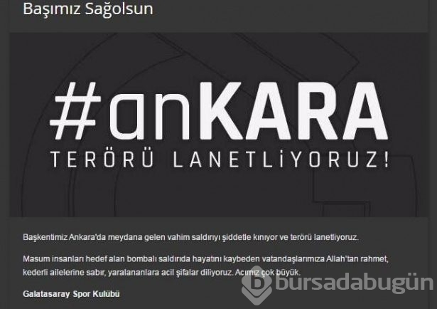 Futbol dünyasından teröre lanet