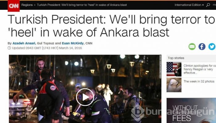 Dış basında Ankara saldırısına tepkiler
