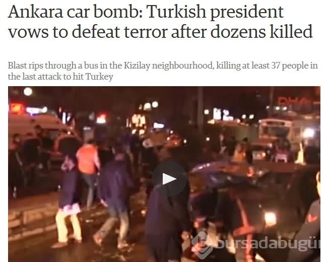 Dış basında Ankara saldırısına tepkiler