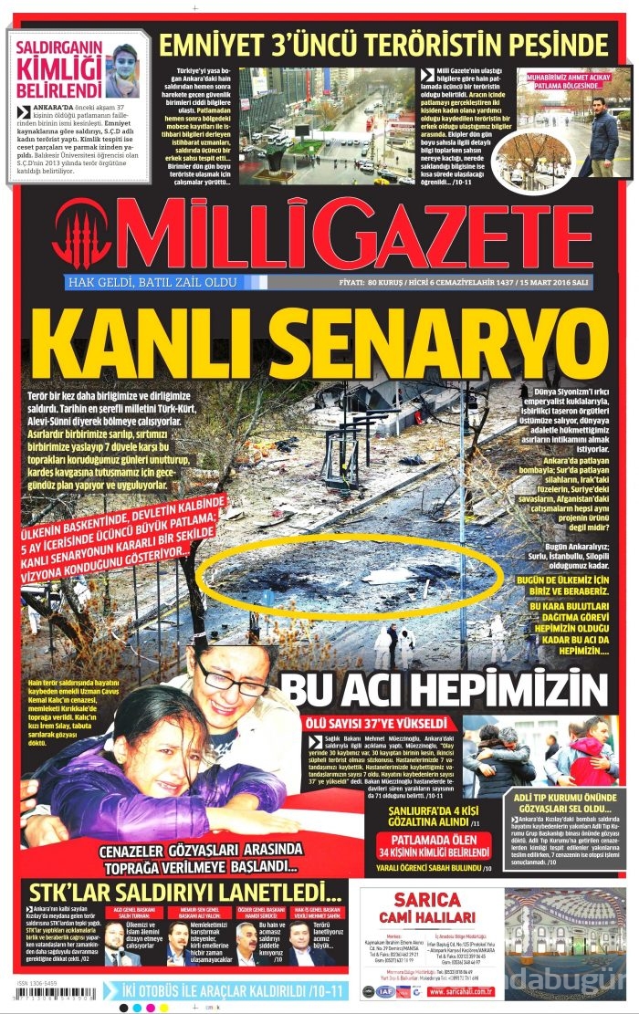 15 Mart gazete manşetleri