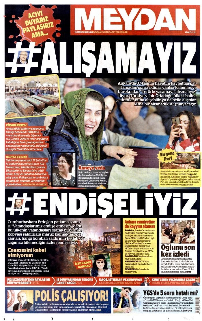 15 Mart gazete manşetleri
