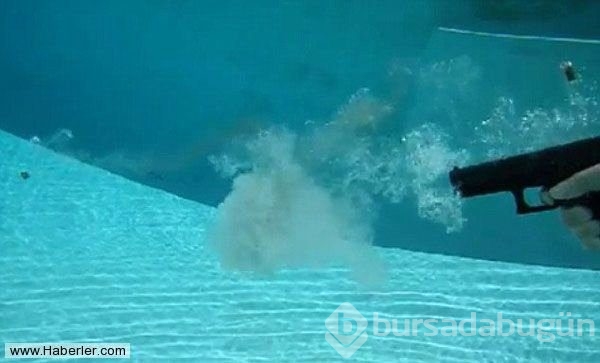 Suyun direnci mermiyi çiçeğe çevirdi