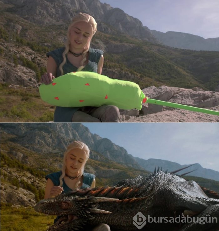 Görsel efektlerden önce ve sonra 11 film karesi
