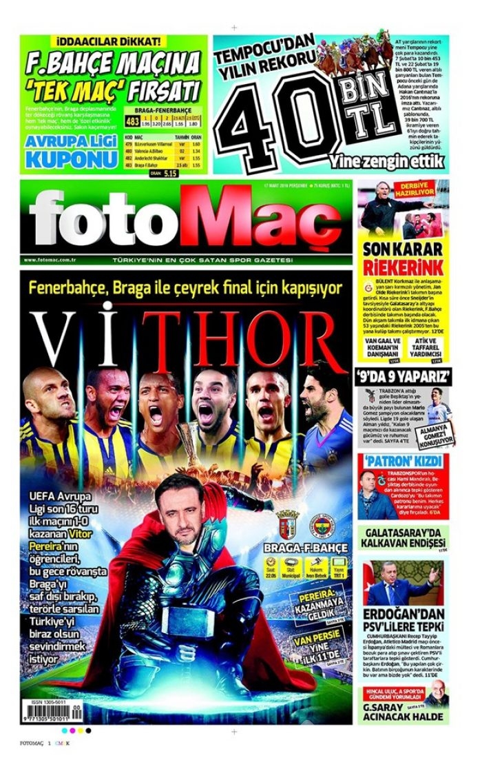 Günün gazete manşetleri - 17 Mart 2016
