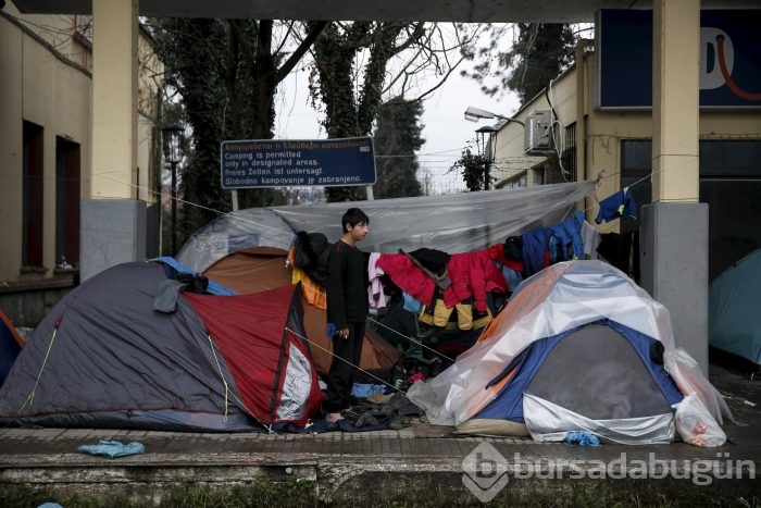 Mültecilerin İdomeni kampındaki yaşamı
