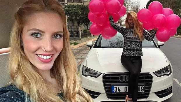 Dilara Öztunç'a doğum gününde otomobil hediye edildi