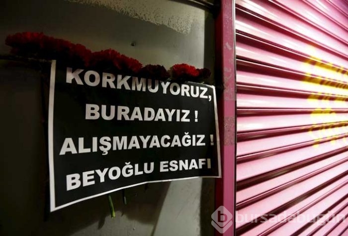 Beyoğlu esnafı: "Korkmuyoruz, buradayız, alışmayacağız"