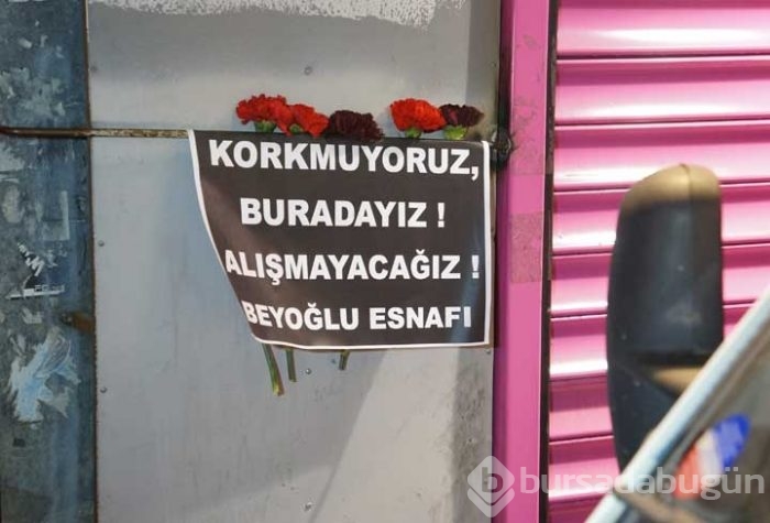 Beyoğlu esnafı: "Korkmuyoruz, buradayız, alışmayacağız"