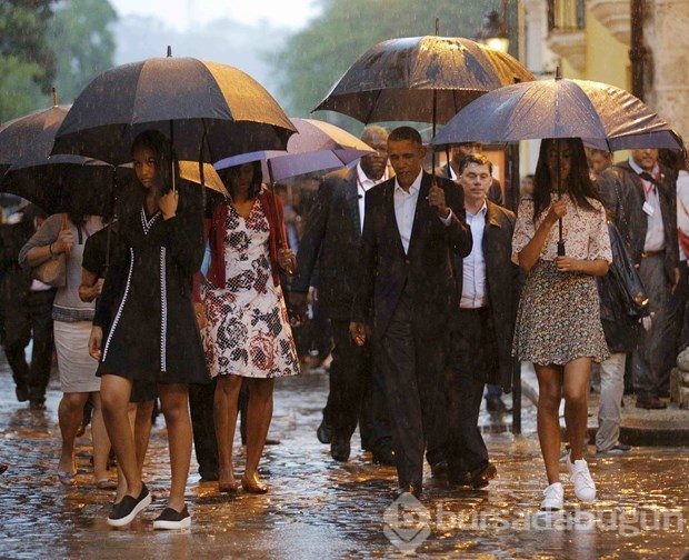 Obama'nın tarihi Küba ziyaretinde insan hakları protestosu