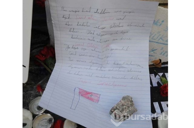 Patlama yerine bırakılan mektuplar