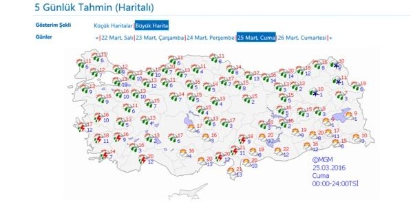 Çarşamba günü yaz, sonra kış geliyor!