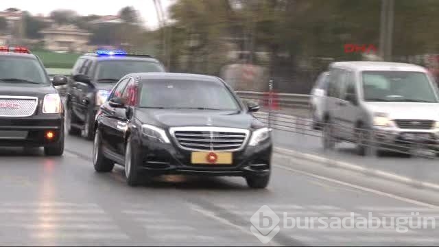 Cumhurbaşkanı konvoyuna sürpriz