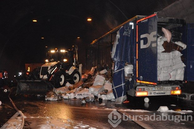 TIR yandı, Bolu Dağı Tüneli ulaşıma kapandı
