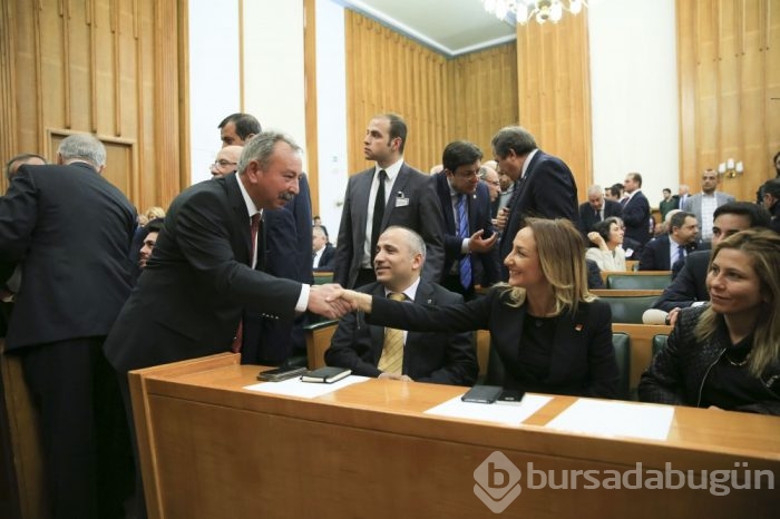 CHP Grup Toplantısı'na Aylin Nazlıaka'dan sürpriz ziyaret