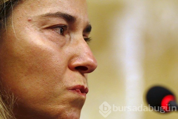 Avrupa'nın en üst yetkilisi Mogherini gözyaşlarını tutamadı