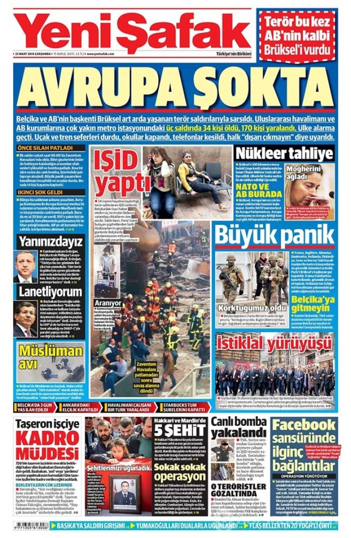 Günün gazete manşetleri - 23 Mart 2016
