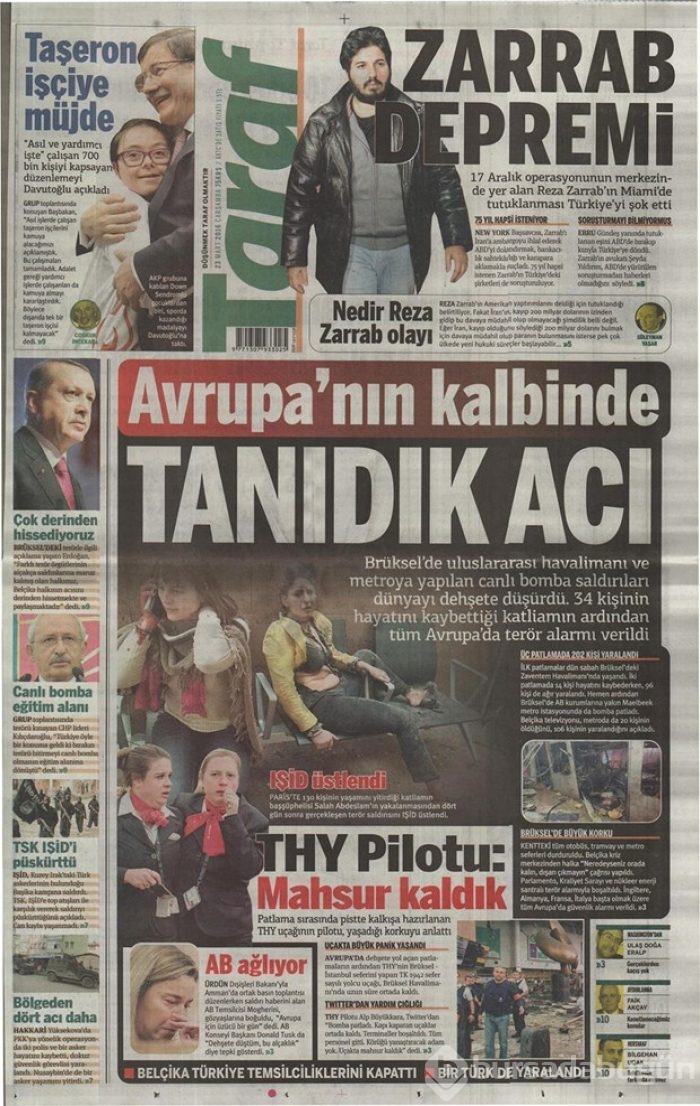 Günün gazete manşetleri - 23 Mart 2016
