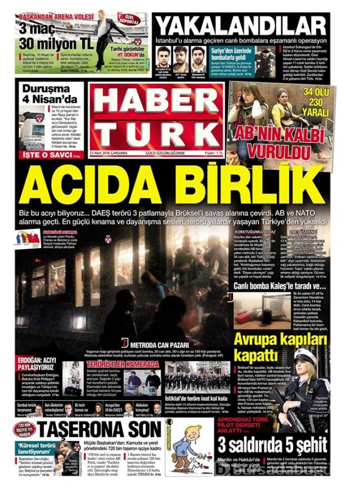 Günün gazete manşetleri - 23 Mart 2016

