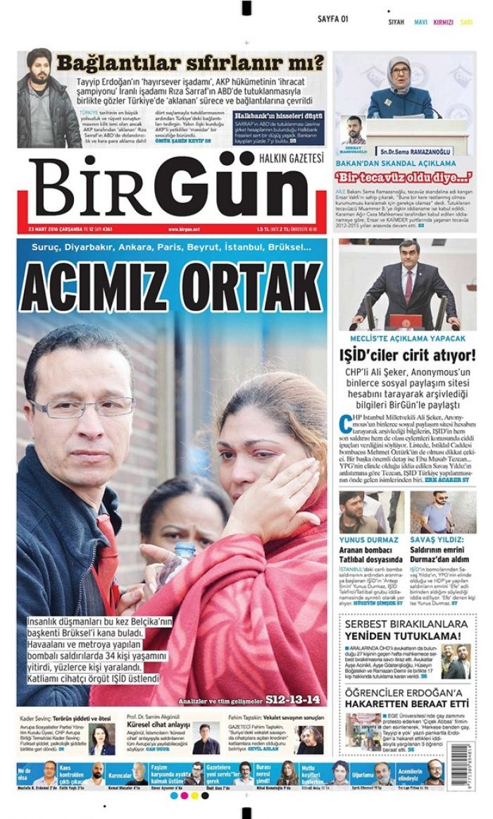 Günün gazete manşetleri - 23 Mart 2016
