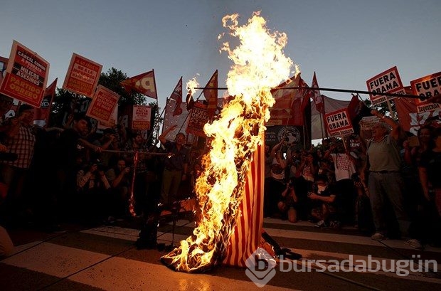 Arjantin'de Obama protestosu
