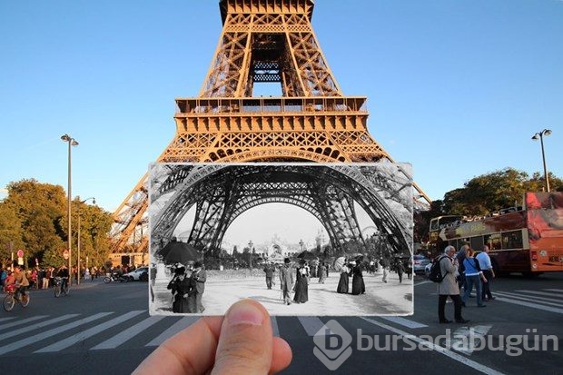 Paris'in geçmişi ve bugünü aynı karede
