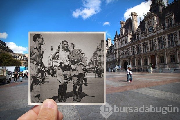 Paris'in geçmişi ve bugünü aynı karede

