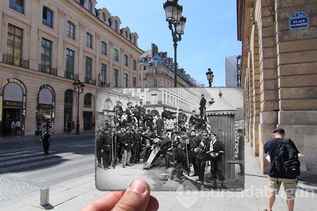 Paris'in geçmişi ve bugünü aynı karede
