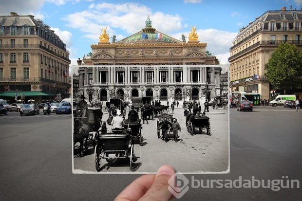 Paris'in geçmişi ve bugünü aynı karede
