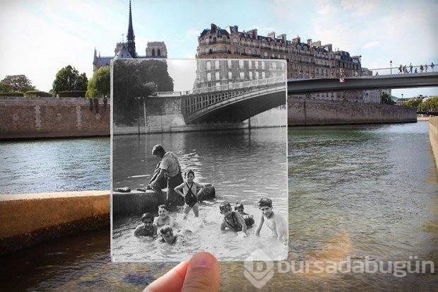 Paris'in geçmişi ve bugünü aynı karede
