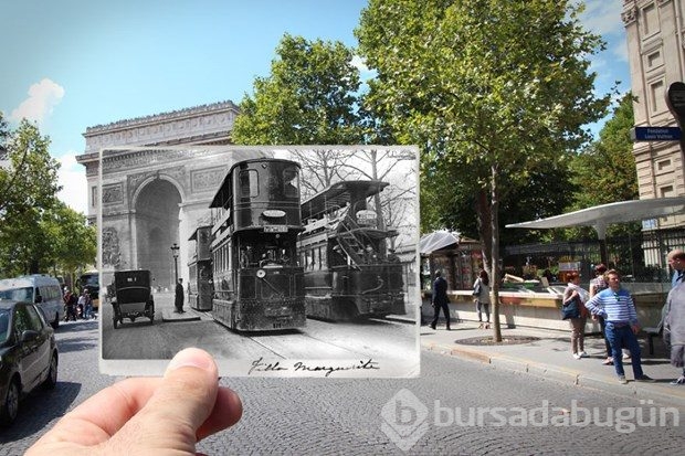 Paris'in geçmişi ve bugünü aynı karede

