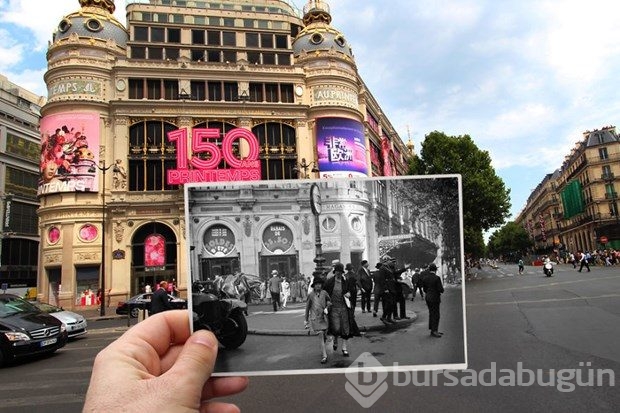 Paris'in geçmişi ve bugünü aynı karede
