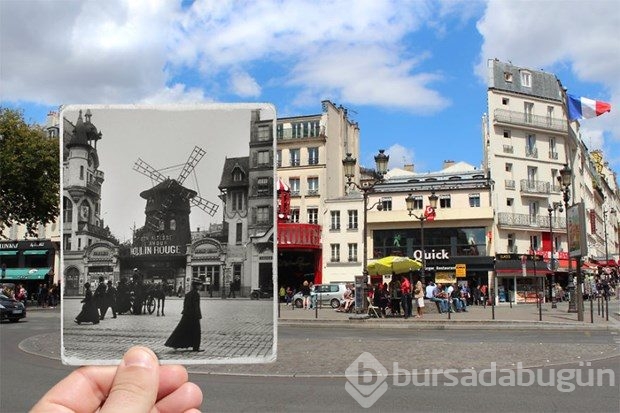 Paris'in geçmişi ve bugünü aynı karede
