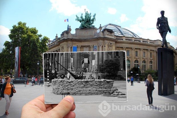 Paris'in geçmişi ve bugünü aynı karede
