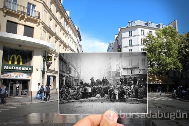 Paris'in geçmişi ve bugünü aynı karede
