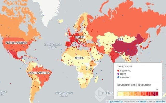 Dünya mirası tek haritaya sığdı