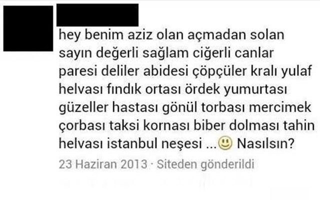 En komik sosyal medya mesajları