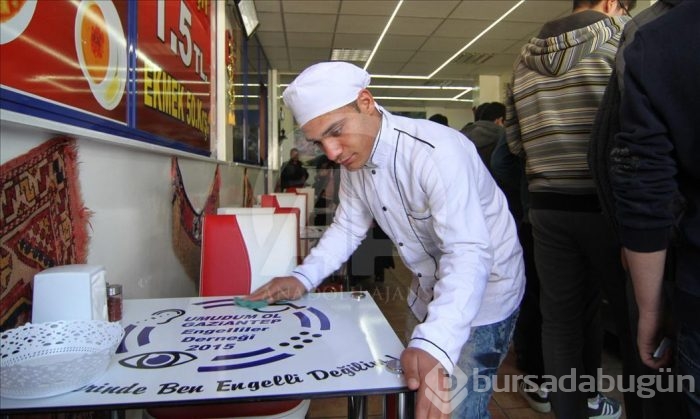 Müşterileri "engelsiz lokanta"yı çok sevdi