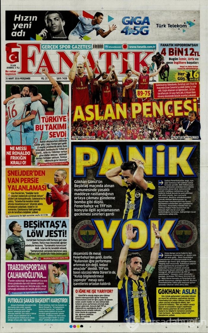 Günün gazete manşetleri - 31 Mart 2016