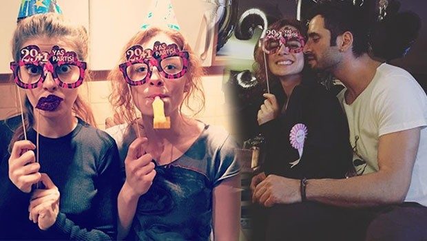 Özge Özpirinçci yeni yaşını dostlarıyla kutladı