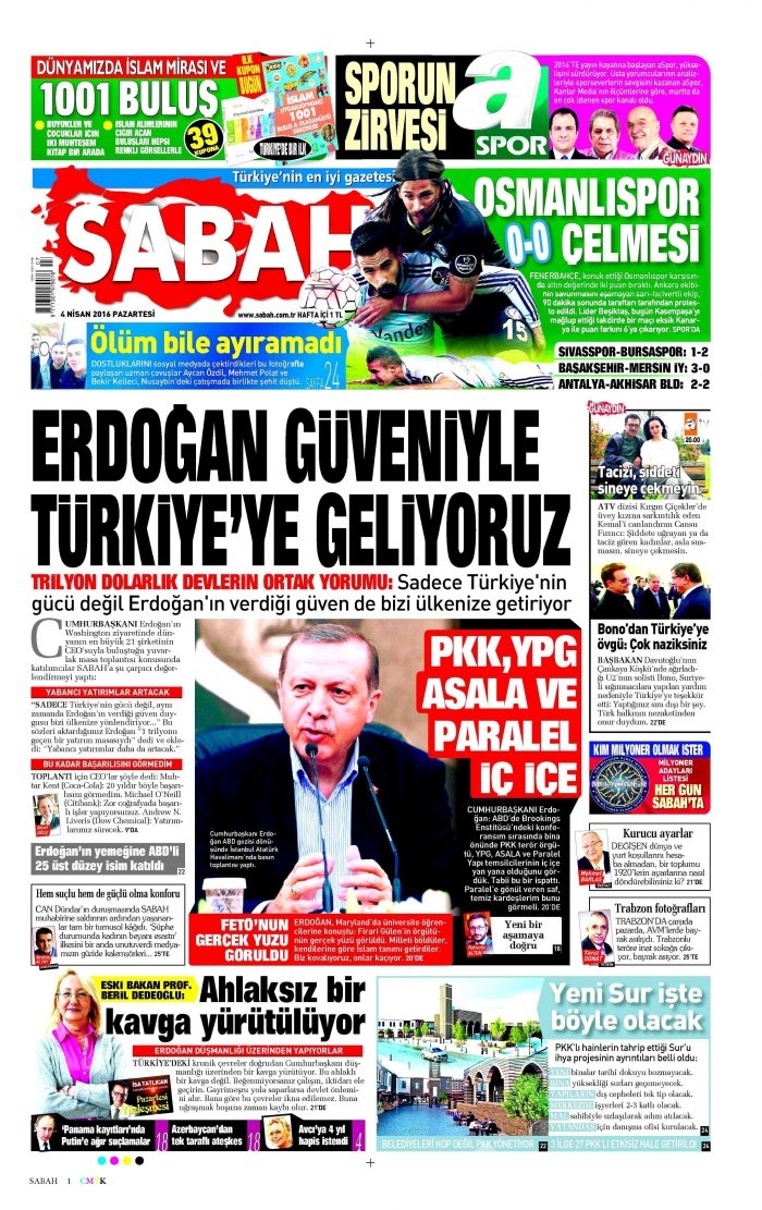 4 Nisan gazete manşetleri