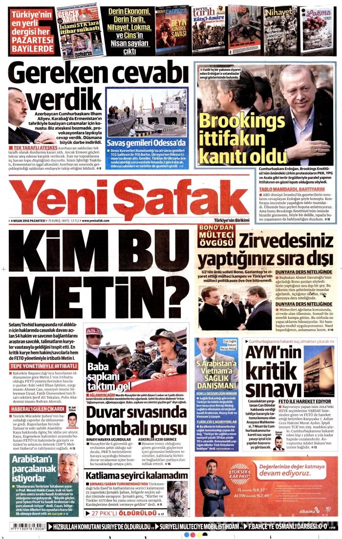 4 Nisan gazete manşetleri