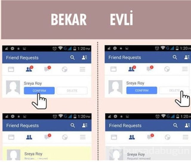 Bekar ile evli erkeğin farkı!