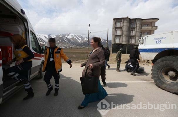 Hamile kadın böyle hastaneye götürüldü