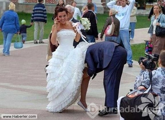 Yok artık dedirten düğün fotoğrafları