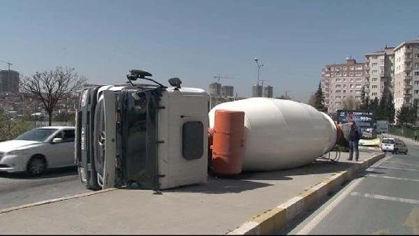İstanbul'da yine beton mikseri kazası