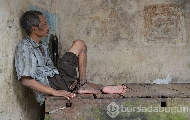 18 bin hasta zincire vurulmuş halde yaşıyor